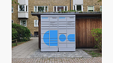 PostNord paketbox (arkivbild)